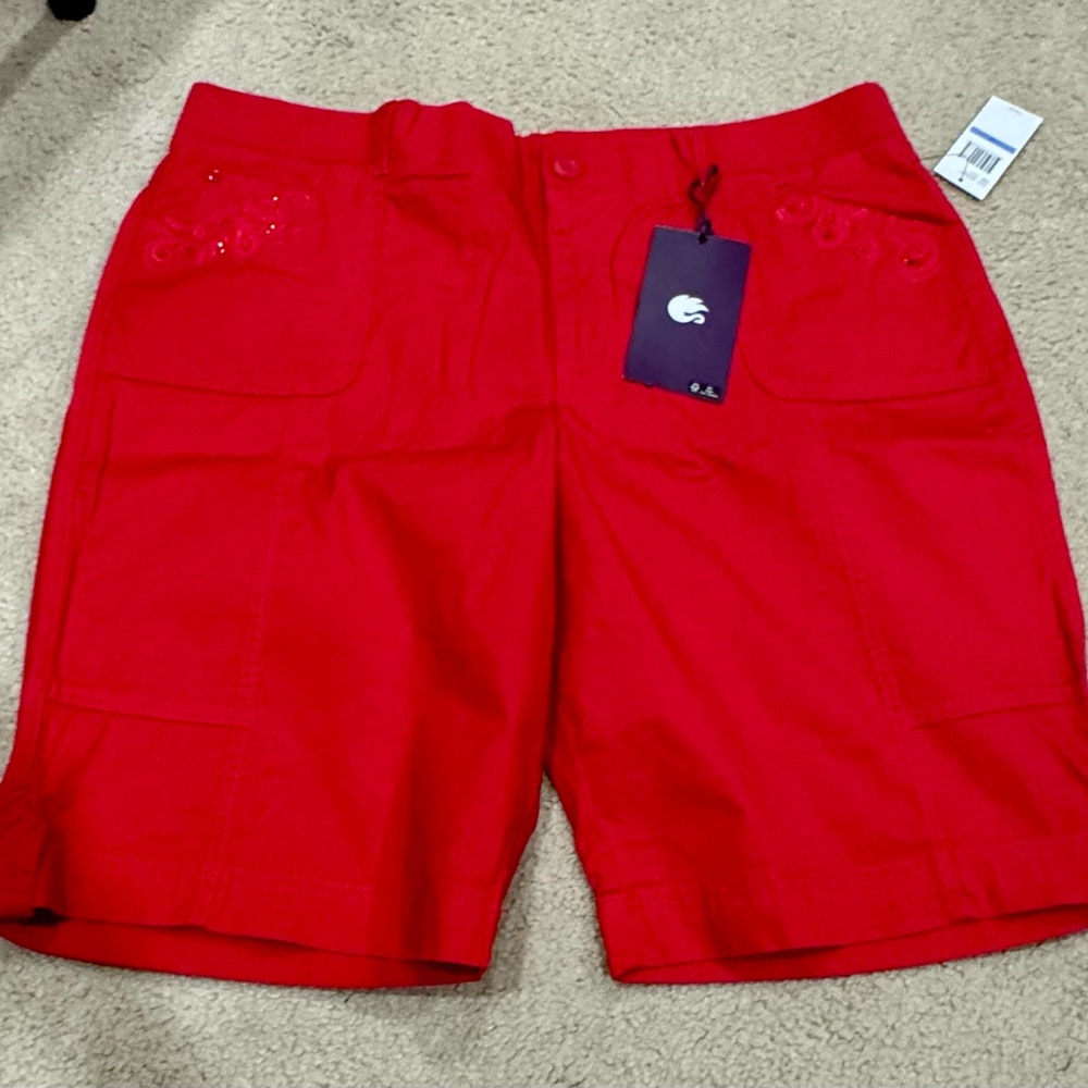 Gloria Vanderbilt Ladies Shorts - Red